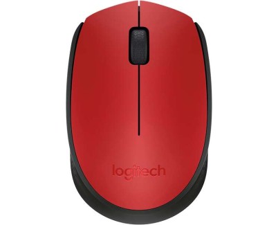 Logitech M171 Raton Inalambrico 1000dpi - 3 Botones - Uso Ambidiestro - Color Rojo