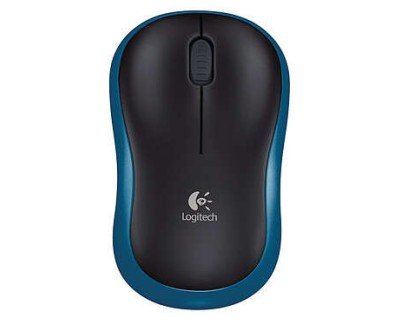 Logitech M185 Raton Inalambrico 1000dpi - 3 Botones - Uso Ambidiestro - Color Negro/Azul