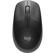 Logitech M190 Full Size Raton Inalambrico USB 1000dpi - 3 Botones - Gran Tamaño - Uso Ambidiestro - Color Negro/Gris Oscuro