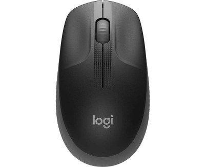 Logitech M190 Full Size Raton Inalambrico USB 1000dpi - 3 Botones - Gran Tamaño - Uso Ambidiestro - Color Negro/Gris Oscuro