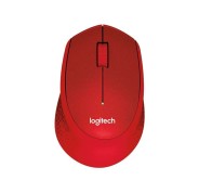 Logitech M330 Silent Plus Raton Inalambrico 1000dpi - Silencioso - 3 Botones - Uso Diestro - Color Rojo