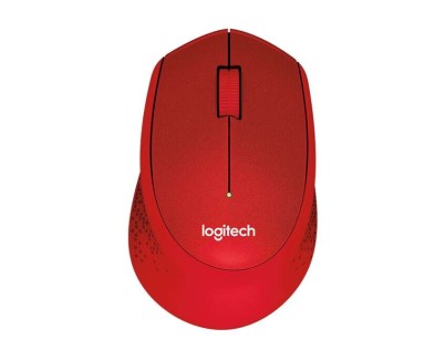 Logitech M330 Silent Plus Raton Inalambrico 1000dpi - Silencioso - 3 Botones - Uso Diestro - Color Rojo