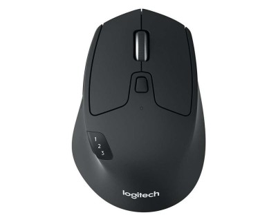 Logitech M720 Triathlon Raton Inalambrico Bluetooth 1000dpi - 7 Botones - Uso Diestro - Color Negro