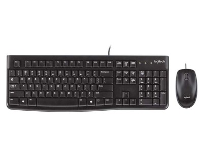 Logitech MK120 Pack USB Teclado + Raton 1000dpi 3 Botones - Uso Ambidiestro - Color Negro
