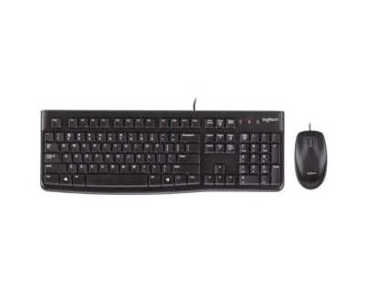 Logitech MK120 Pack USB Teclado + Raton 1000dpi 3 Botones - Uso Ambidiestro - Portugues