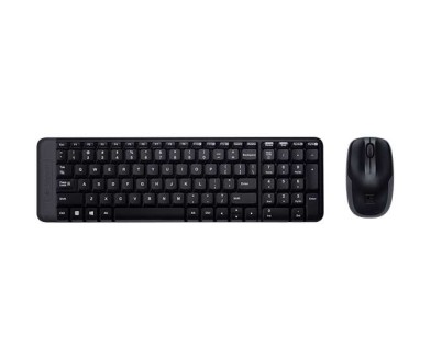 Logitech MK220 Pack Inalambrico Teclado K220 + Raton M150 3 Botones - Uso Ambidiestro - Color Negro