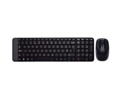 Logitech MK220 Pack Inalambrico Teclado K220 + Raton M150 3 Botones - Uso Ambidiestro - Portugues