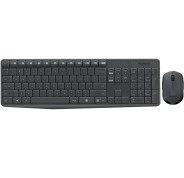 Logitech MK235 Pack Inalambrico Teclado + Raton 3 Botones - Uso Ambidiestro - Color Negro