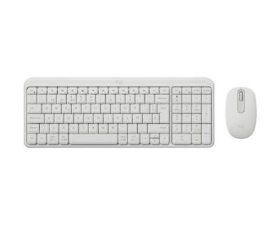Logitech MK250 Compact Bluetooth Wireless Combo Pack Inalambrico + Raton - Uso Ambidiestro - Indicadores Led - Color Blanco