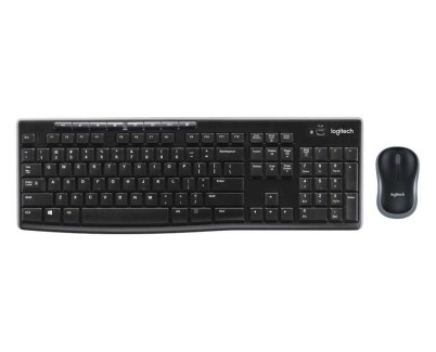 Logitech MK270 Pack Inalambrico USB Teclado Multimedia + Raton 1000dpi 3 Botones - Uso Ambidiestro - Color Negro