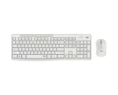Logitech MK295 Pack Inalambrico Teclado + Raton 1000dpi 3 Botones - Teclas y Botones Silenciosos - Uso Ambidiestro - Color Blanco