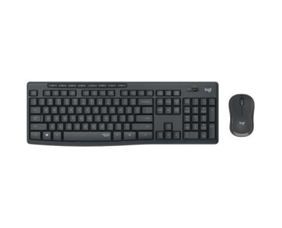 Logitech MK295 Pack Inalambrico Teclado + Raton 1000dpi 3 Botones - Teclas y Botones Silenciosos - Uso Ambidiestro - Color Negro