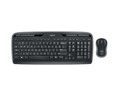 Logitech MK330 Pack Inalambrico Teclado Multimedia + Raton 3 Botones - Uso Ambidiestro - Color Negro