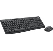 Logitech MK370 Pack Inalambrico USB Teclado Multimedia + Raton 1000dpi 3 Botones - Uso Ambidiestro - Color Negro