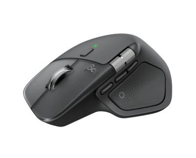 Logitech MX Master 4 Raton Inalambrico Avanzado - Sensor Darkfield 8K DPI - Desplazamiento MagSpeed 1000 Lineas por Segundo - Respuesta Haptica Personalizable Haptic Sense - Bluetooth y Logi Bolt - Color Grafito