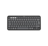 Logitech Pebble Keys 2 K380s Teclado Inalambrico - Bluetooth + RF Logi Bolt - Teclas Silenciosas de Perfil Bajo - Easy?Switch para 3 Dispositivos - Formato Mini QWERTY - Bateria hasta 36 Meses - Color Grafito