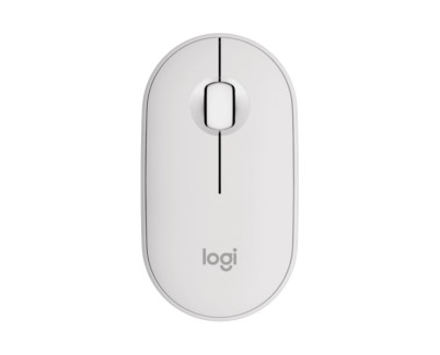 Logitech Pebble Mouse 2 M350s Raton Inalambrico USB 1000dpi - Multidispositivo - Uso Ambidiestro - Color Blanco
