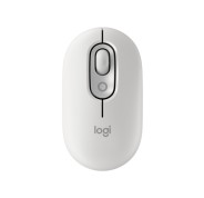 Logitech POP Mouse Raton Inalambrico 1000dpi - 4 botones - Multidispositivo - Color Blanco Crudo