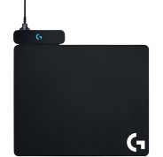 Logitech Powerplay Base con Sistema de Carga Inalambrica para Raton - Compatible con G703/G903 - Incluye 2 Alfombrillas Rigida y Flexible - Iluminacion RGB del Logotipo - 32x34x0.2cm - Cable de 1.83m - Color Negro