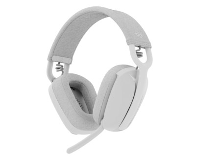 Logitech Zone Vibe 100 Auriculares Inalambricos - Bluetooth 5.2 - Alcance 30 metros - 2 Microfonos - Color Blanco Crudo