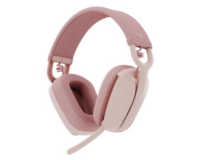 Logitech Zone Vibe 100 Auriculares Inalambricos - Bluetooth 5.2 - Alcance 30 metros - 2 Microfonos - Color Rosado