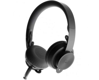 Logitech Zone Wireless MS Teams Auriculares Bluetooth con Microfono - Autonomia hasta 16h - Diadema Ajustable - Almohadillas Acolchadas - Controles en Auricular - Plegables - Color Negro