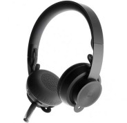 Logitech Zone Wireless UC Auriculares Bluetooth con Microfono - Autonomia hasta 16h - Diadema Ajustable - Almohadillas Acolchadas - Controles en Auricular - Plegables - Color Negro