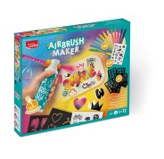Maped Airbrush Maker Kit de Aerografo para Niños Facil de Usar con Rotuladores Maped Jungle + Pack de Recambios - Para Niños a partir de 5 Años