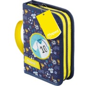 Maped Futbol Estuche con 31 Articulos: Goma de Borrar, Sacapuntas, Lapiz de Grafito HB, 2 Boligrafos, Regla, 12 Lapices de Colores, 12 Rotuladores y Subrayador