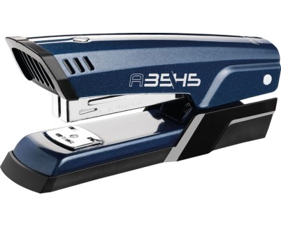 Maped Half Strip A-3545 Grapadora Metalica de Sobremesa - Hasta 25 Hojas a la Vez - Admite Grapas 24/6 y 26/6 - Grapado Abierto y Cerrado - Color Azul