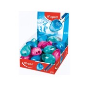 Maped I-Gloo Sacapuntas de 1 Orificio con Deposito de Gran Capacidad - Forma Ergonomica - Colores Surtidos