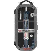 Maped Nº421 Since 1947 Compas Bigotera Tecnica Rapida - Diametro Maximo 34cm - Fabricado en Metal - Incluye Adaptador y Estuche de Minas