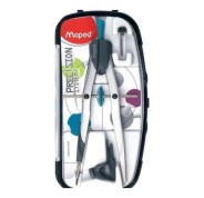 Maped Precision System Compas con Bigotera Gigante - Incluye Adaptador y Estuche de Minas