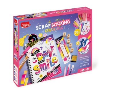 Maped Scrapbooking Color Mix - Contiene mas de 70 Accesorios - Para Ni&ntilde;os a partir de 7 A&ntilde;os