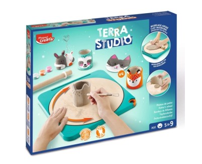 Maped Terra Studio Taller de Ceramica - Kit Infantil Completo y Facil de Usar - Para Ni&ntilde;os a partir de 5 A&ntilde;os