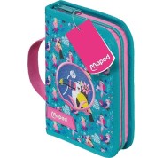 Maped Tropical Estuche con 31 Articulos: Goma de Borrar, Sacapuntas, Lapiz de Grafito HB, 2 Boligrafos, Regla, 12 Lapices de Colores, 12 Rotuladores y Subrayador