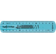 Maped Twist´n Flex Regla de Flexible 15cm - Irrompible - Doble Graduacion - Colores Aleatorios Azul, Rosa y Verde