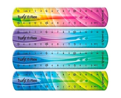 Maped Twist´n Flex Regla de Flexible 15cm - Irrompible - Doble Graduacion - Colores Degradados Aleatorios