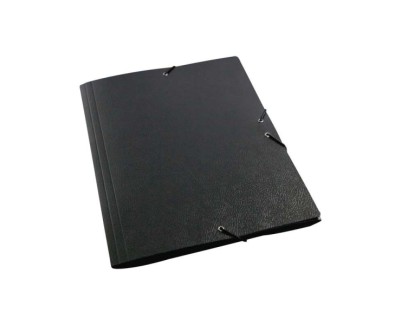 Mariola Carpeta A3 Carton Compacto Gofrado - Formato A3 - Medidas 37x50cm - Cierre con Goma Elastica - Color Negro