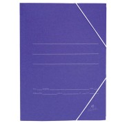 Mariola Carpeta de Carton Sencilla Folio 500gr/m2 - Medidas 34x25x1cm - Cierre con Goma Elastica - Color Azul mate