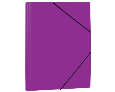 Mariola Carpeta de Polipropileno con Solapas 450 Micras - Formato Folio - Medidas 34x25cm - Cierre con Goma Elastica - Color Violeta