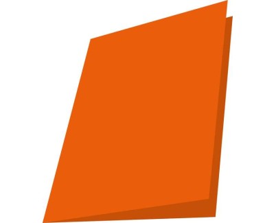 Mariola Pack de 50 Subcarpetas de Cartulina 180gr - Formato A4 - Ranura para Fastener - Color Naranja