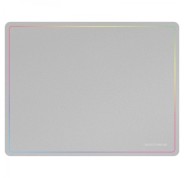 Mars Gaming Alfombrilla Gaming Nanotextil - Deslizamiento Suave - Efecto Rainbow - Base Antideslizante - Alta Durabilidad - Color Blanco