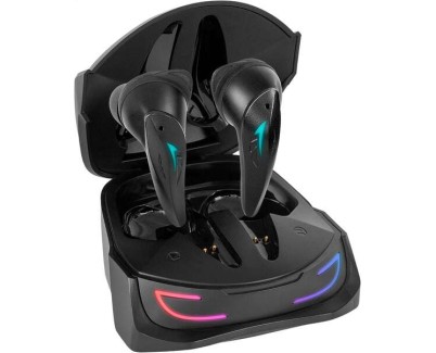 Mars Gaming Auriculares Inalambricos Premium TWS MHI-ULTRA - ANC+ENC+PASIVA - Sonido Neographene - 24h de Bateria - RGB Flow - Bluetooth 5.3 - IPX4 - APP Control - Color Negro