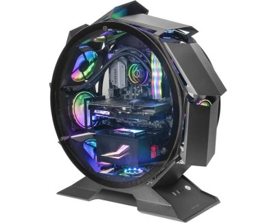 Mars Gaming Caja de PC MCORB Micro-ATX con Ventiladores de 120mm - Doble Ventana de Cristal Templado - Espacio para CPU Coolers de hasta 180mm - Gestion de Cableado Eficiente - Color Negro