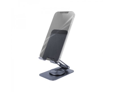 Mars Gaming MA-RSS Soporte para Smartphone - Aluminio ligero - Rotacion 360º - Ajuste altura/inclinacion 180º - Base antideslizante - Color Negro