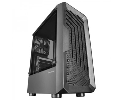 Mars Gaming MC-2000 Caja PC - Frontal MESH - Camara Dual - Ventana Lateral - Soporte Refrigeracion Liquida - USB 3.0 - Compatible ATX/microATX/mini-ITX - Color Negro
