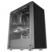 Mars Gaming MC-3000 Caja Aerodinamica - 4 Ventiladores FDB Silenciosos - Soporte para 6 Ventiladores - Amplio Espacio Interno - Gestion de Cableado Eficiente - Color Negro