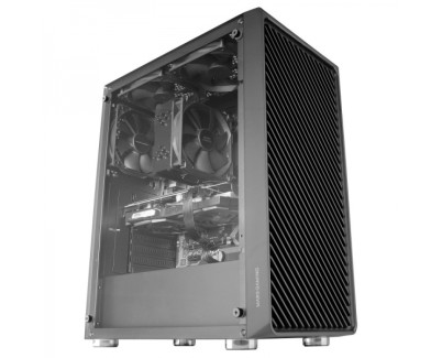 Mars Gaming MC-3000 Caja Aerodinamica - 4 Ventiladores FDB Silenciosos - Soporte para 6 Ventiladores - Amplio Espacio Interno - Gestion de Cableado Eficiente - Color Negro