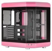 Mars Gaming MC-3T Caja Gaming Premium - Tres Paneles de Cristal Templado - Montaje Vertical de GPU - Capacidad para 10 Ventiladores - USB-C y USB 3.0 - Color Rosa